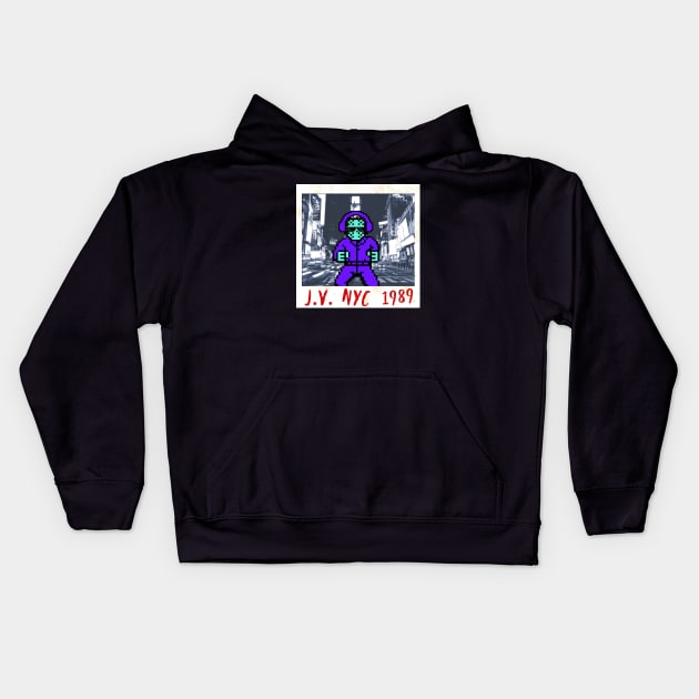 8 Bit Trip Kids Hoodie by Awesome AG Designs